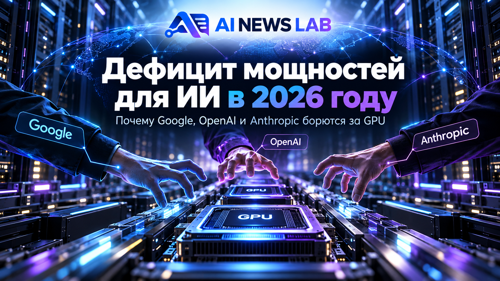 Дефицит GPU для искусственного интеллекта в 2026 году — серверы Nvidia и дата-центры для Google, OpenAI и Anthropic