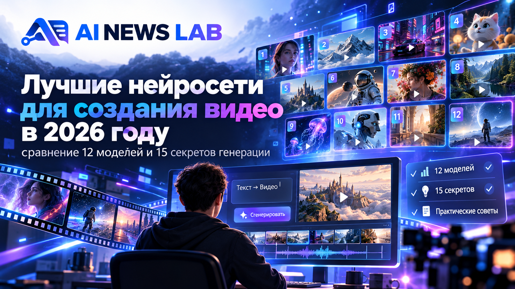 Лучшие нейросети для генерации видео в 2026 году — сравнение 12 видеомоделей Luma, Seedance, Kling, Veo и Runway