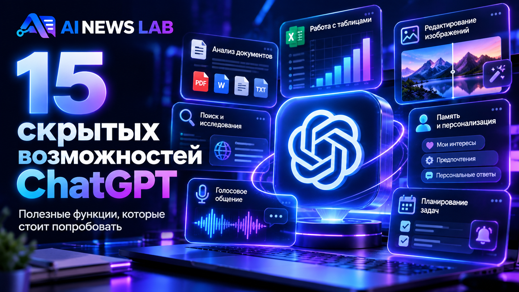 15 скрытых функций ChatGPT — полезные возможности в 2026 году