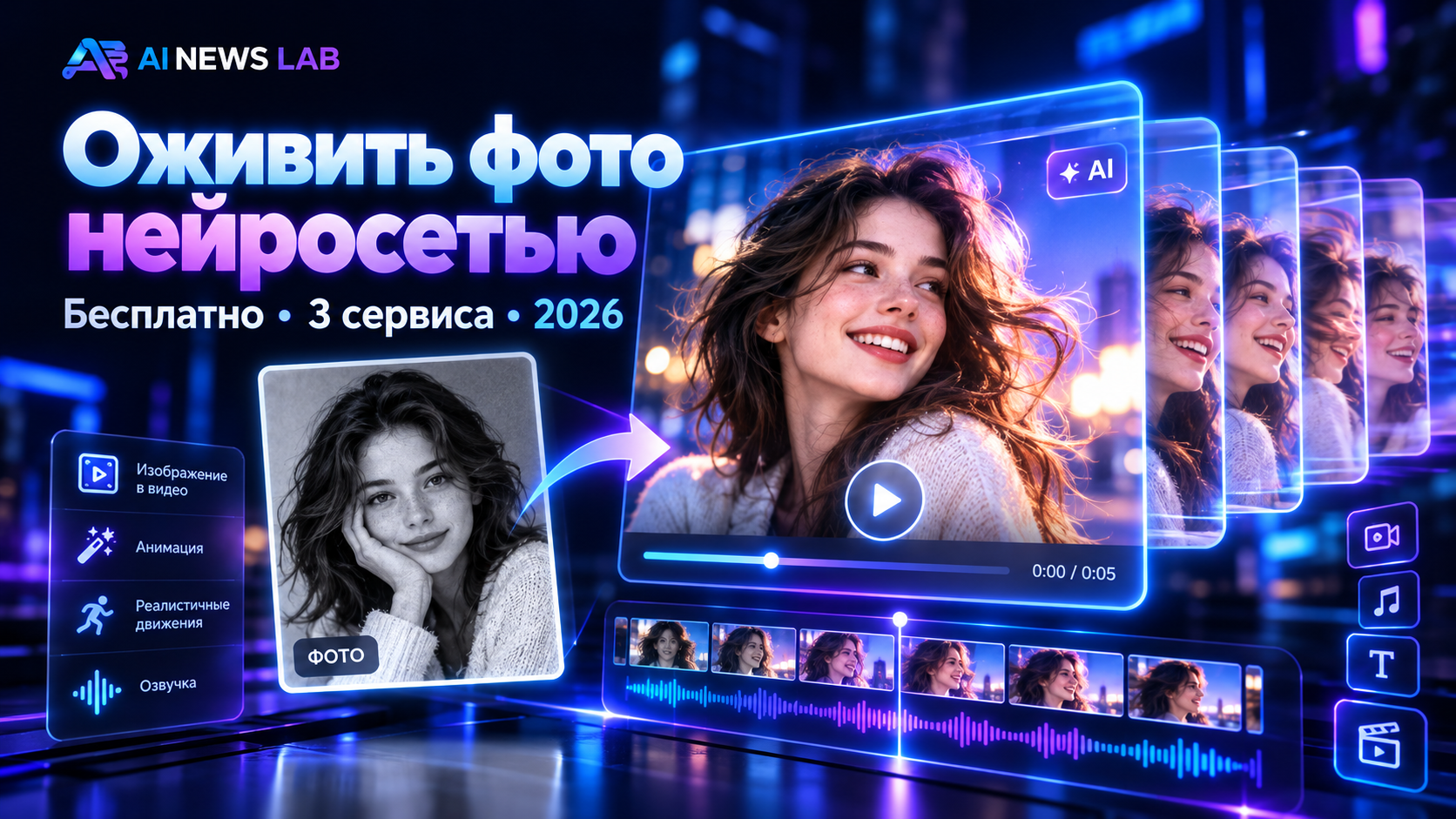 Как оживить фото нейросетью бесплатно — превращение фотографии в видео с помощью ИИ